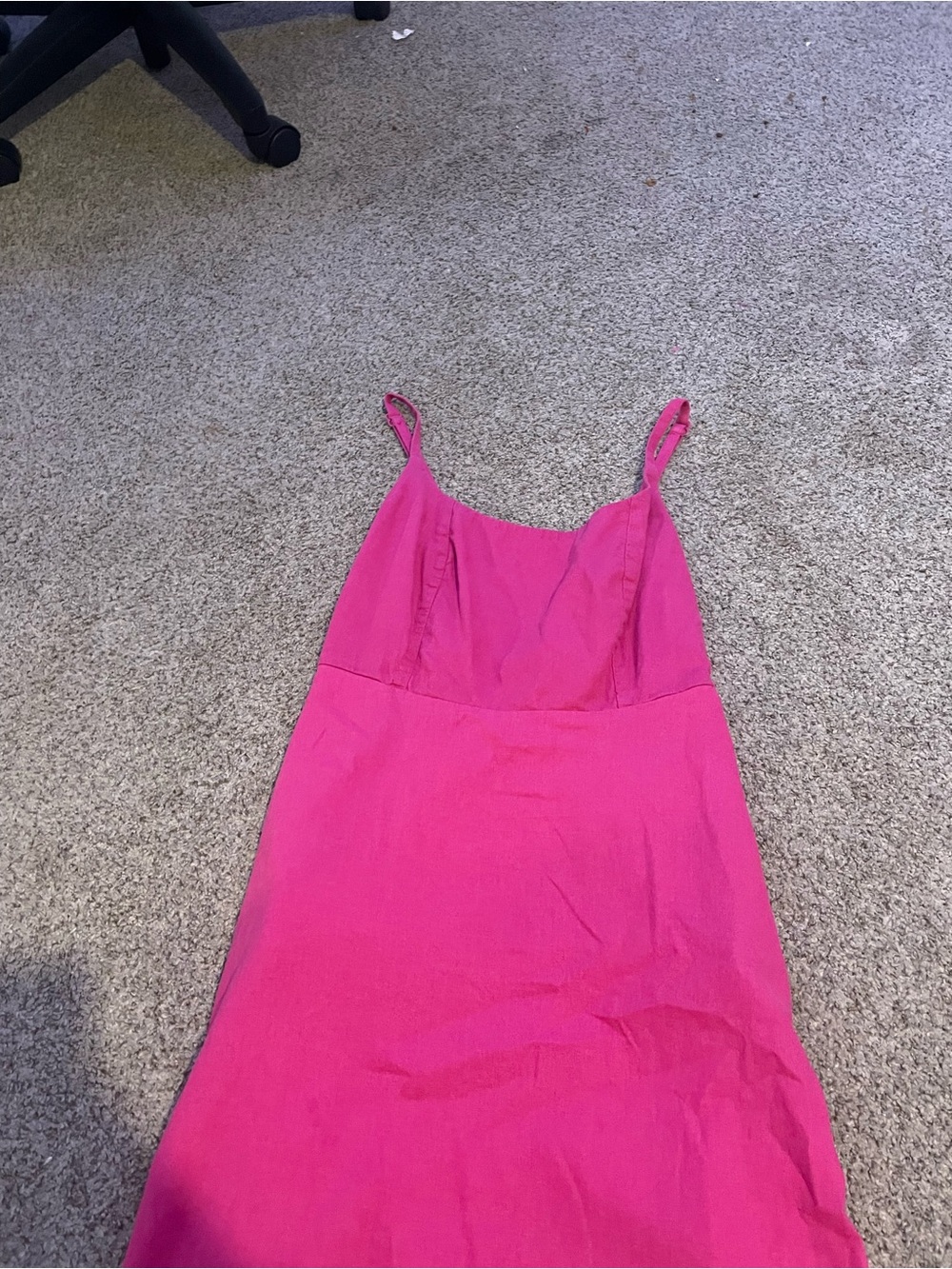 Old Navy Bright Pink Spaghetti Strap Dress